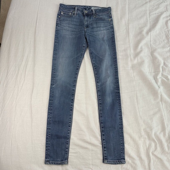 AG Adriano Goldschmied Jeans Women 25R Blue The Farrah Skinny High Rise Skinny - Picture 1 of 9